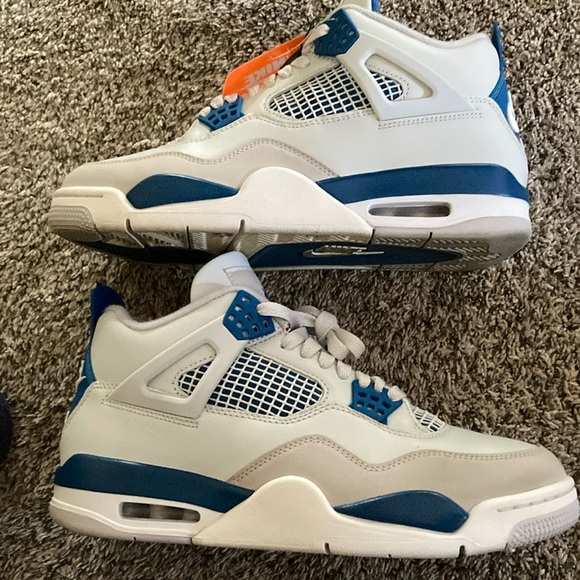 Jordan White and Blue Sneakers